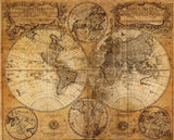 2016 Vintage Style Retro Cloth Poster Globe Old World Nautical Map Gifts Home Decor Mural Decal